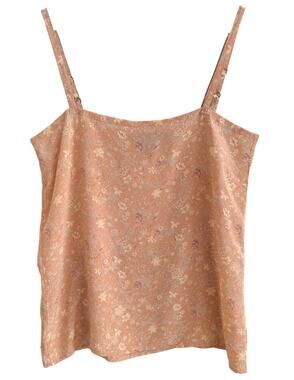 Winter Kate Y2K Vintage Silk Cami Tank Fairy Romantic Boho Whimsical Medium